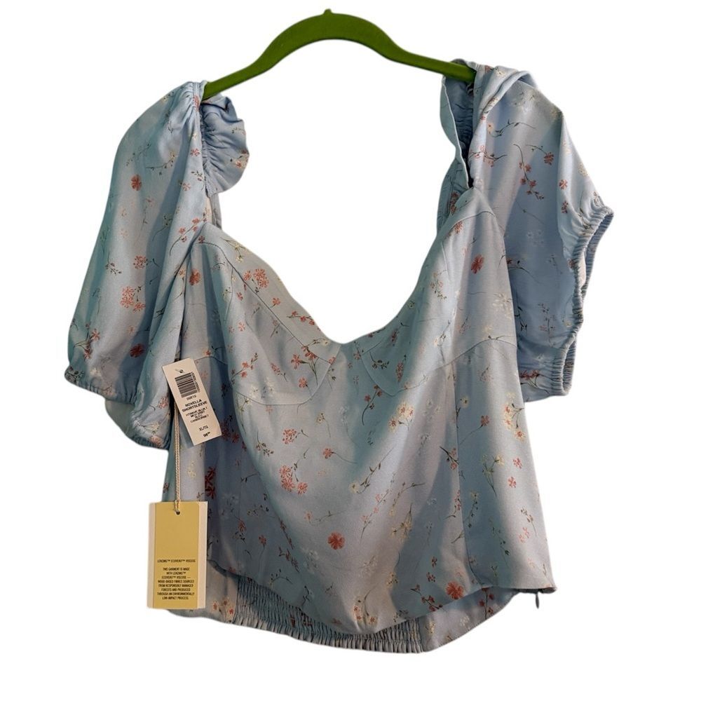Wilfred Novella Puff Sleeve Top XL NWT — Coquette Cottagecore Floral